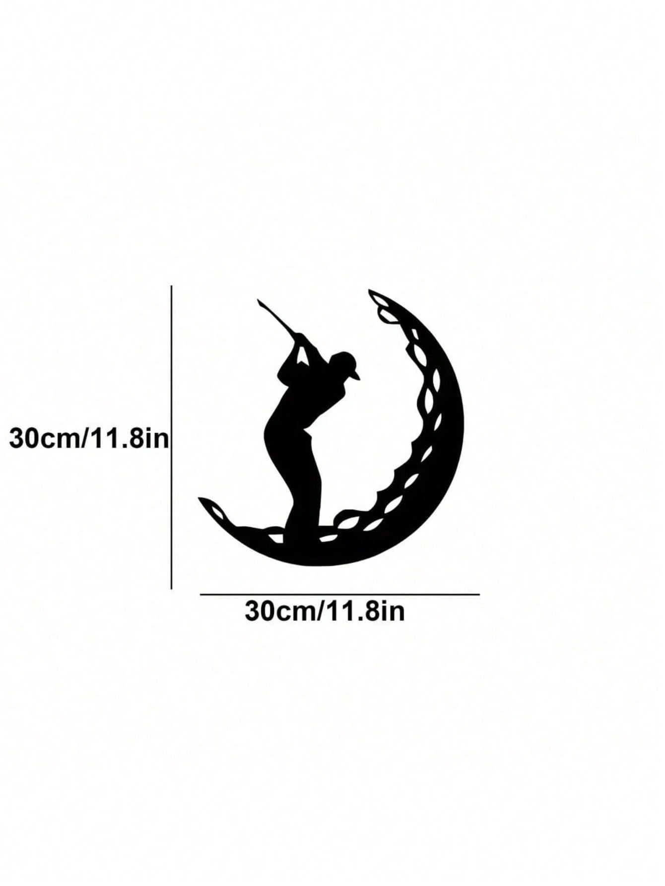 Elevate your space with this dynamic golf-themed metal wall art. Bursting with athletic energy, it's a versatile piece perfect for any room. Easy to install, it instantly creates a vibrant, sporty atmosphere,Suitable for modern home decor, home decoration