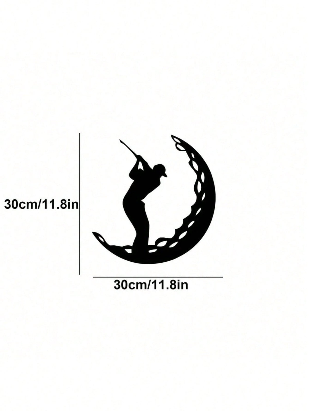 Elevate your space with this dynamic golf-themed metal wall art. Bursting with athletic energy, it's a versatile piece perfect for any room. Easy to install, it instantly creates a vibrant, sporty atmosphere,Suitable for modern home decor, home decoration