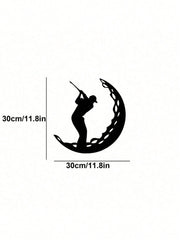 Elevate your space with this dynamic golf-themed metal wall art. Bursting with athletic energy, it's a versatile piece perfect for any room. Easy to install, it instantly creates a vibrant, sporty atmosphere,Suitable for modern home decor, home decoration