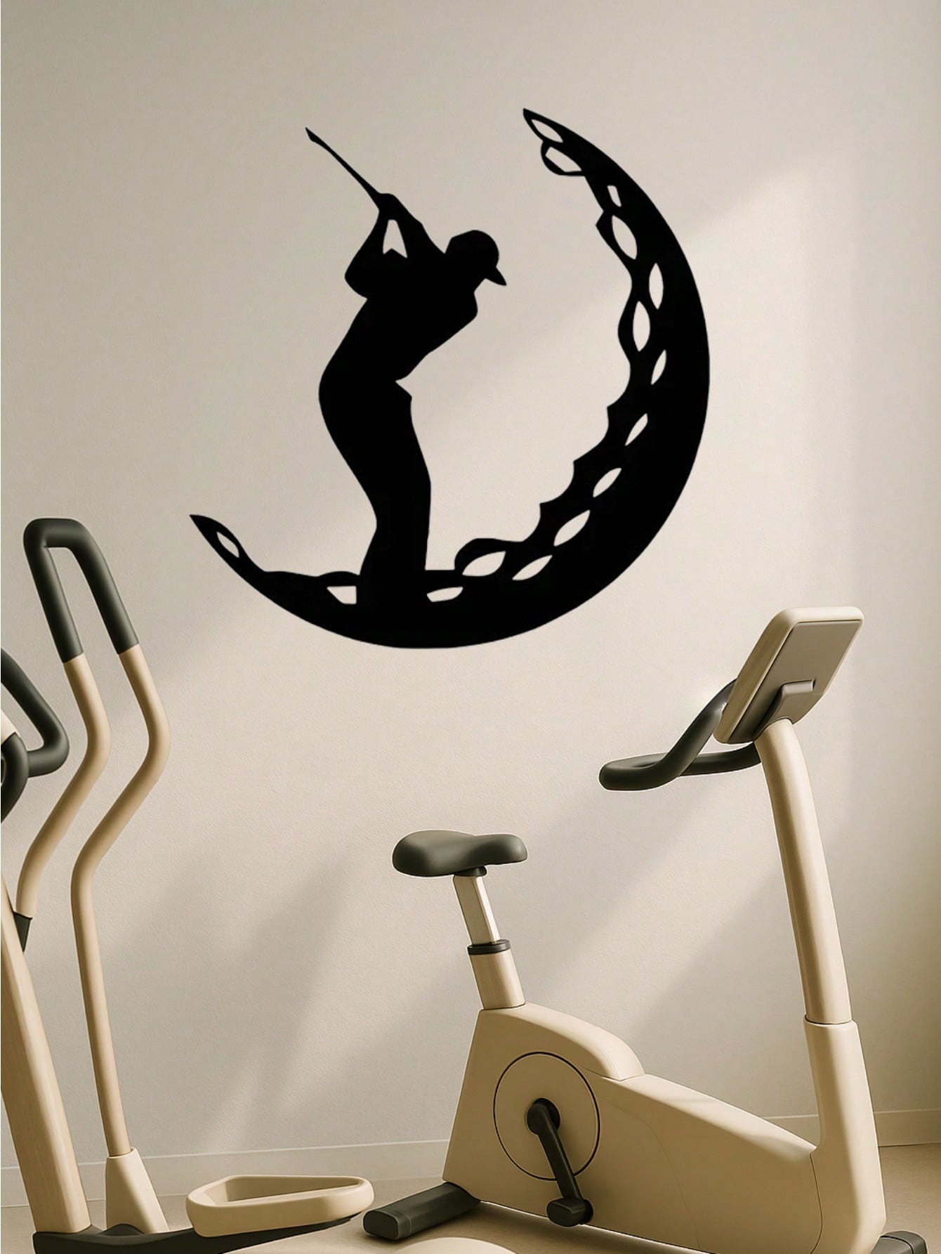 Elevate your space with this dynamic golf-themed metal wall art. Bursting with athletic energy, it's a versatile piece perfect for any room. Easy to install, it instantly creates a vibrant, sporty atmosphere,Suitable for modern home decor, home decoration