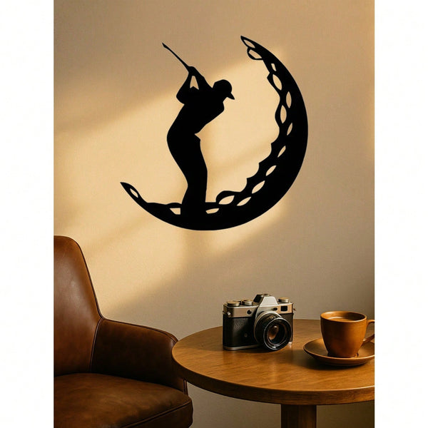 Elevate your space with this dynamic golf-themed metal wall art. Bursting with athletic energy, it's a versatile piece perfect for any room. Easy to install, it instantly creates a vibrant, sporty atmosphere,Suitable for modern home decor, home decoration