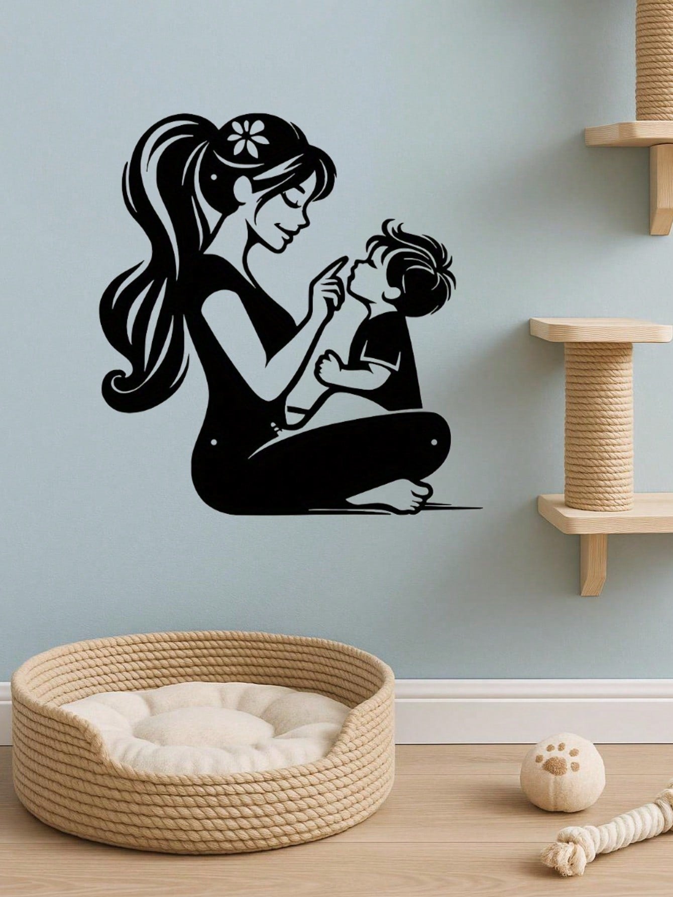 Eternal Bond Mother & Child Metal Wall Art - Exquisite Handcast Sculpture For Nursery & Living Room. A Premium Gift For New Moms. Elegant Indoor/Outdoor Decor Perfect For Walls, Courtyards, And Spaces.