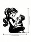 Eternal Bond Mother & Child Metal Wall Art - Exquisite Handcast Sculpture For Nursery & Living Room. A Premium Gift For New Moms. Elegant Indoor/Outdoor Decor Perfect For Walls, Courtyards, And Spaces.