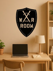 1PC Impressive War Room Metal Sign, Crafted With Fine Iron And A Stylish Wall Sticker. Ideal For Wall Mounting In Offices Or Prayer Rooms, It Serves As A Striking Man Cave Accent And A Standout Piece For Modern Home Decor, Adding Unique Charm To Any Space