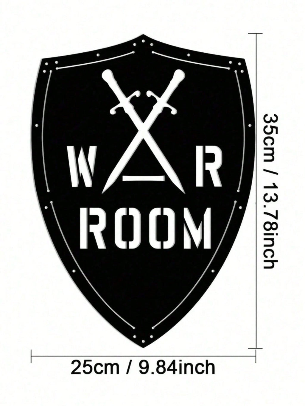1PC Impressive War Room Metal Sign, Crafted With Fine Iron And A Stylish Wall Sticker. Ideal For Wall Mounting In Offices Or Prayer Rooms, It Serves As A Striking Man Cave Accent And A Standout Piece For Modern Home Decor, Adding Unique Charm To Any Space