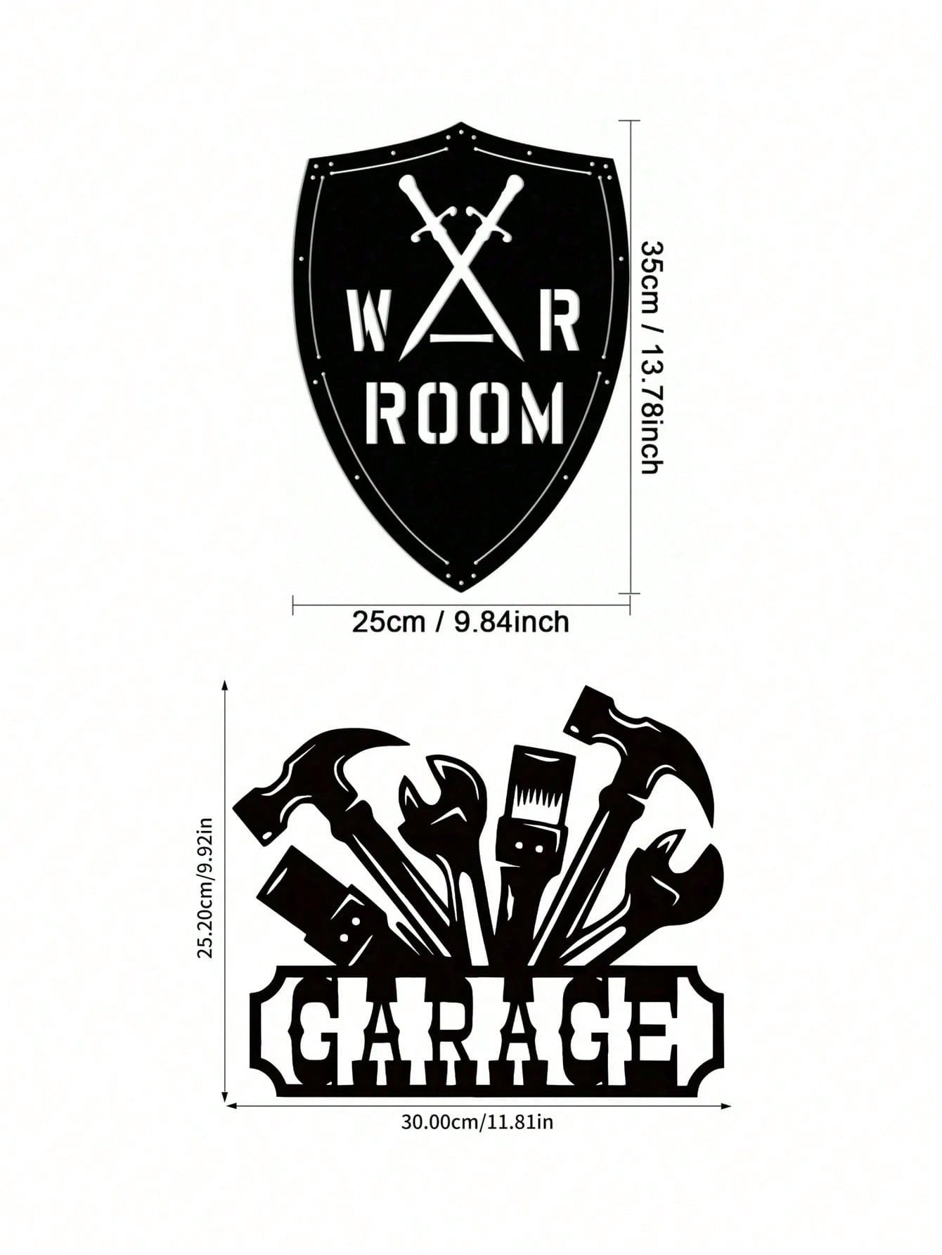 1PC Impressive War Room Metal Sign, Crafted With Fine Iron And A Stylish Wall Sticker. Ideal For Wall Mounting In Offices Or Prayer Rooms, It Serves As A Striking Man Cave Accent And A Standout Piece For Modern Home Decor, Adding Unique Charm To Any Space