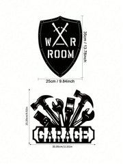 1PC Impressive War Room Metal Sign, Crafted With Fine Iron And A Stylish Wall Sticker. Ideal For Wall Mounting In Offices Or Prayer Rooms, It Serves As A Striking Man Cave Accent And A Standout Piece For Modern Home Decor, Adding Unique Charm To Any Space