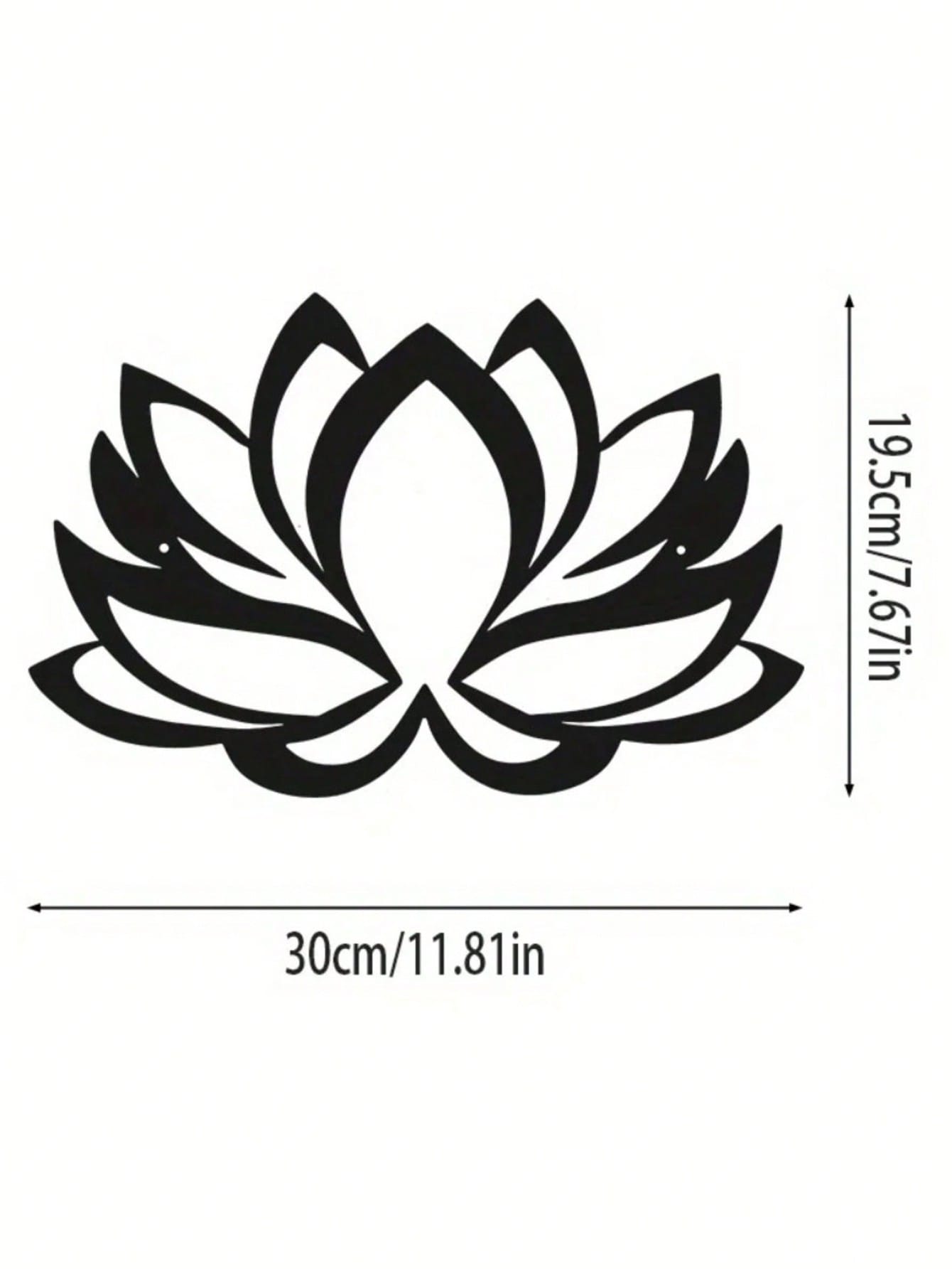 一件曼陀罗金属壁挂，精黑色莲花曼陀罗墙饰，女性艺术品，适合家居、客厅、庭院或花园装饰、阳台，装饰雕塑，家居装饰，房间装饰，办公室悬挂装饰，墙面装饰，家居装饰，节日装饰，生日毕业礼物，鼓舞人心的纪念艺术品，基督教家居装饰，宗教礼物