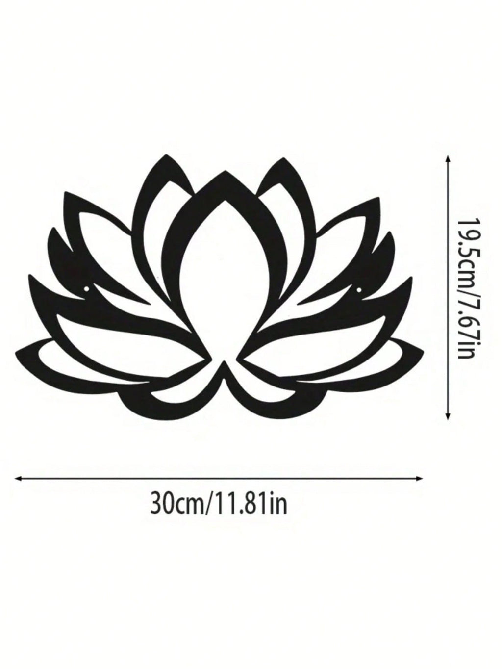 A mandala metal wall hanging, a fine black lotus mandala wall decoration, a women's artwork, suitable for homes, living rooms, courtyard or garden decorations, balconies, decorative sculptures, home decorations, room decorations