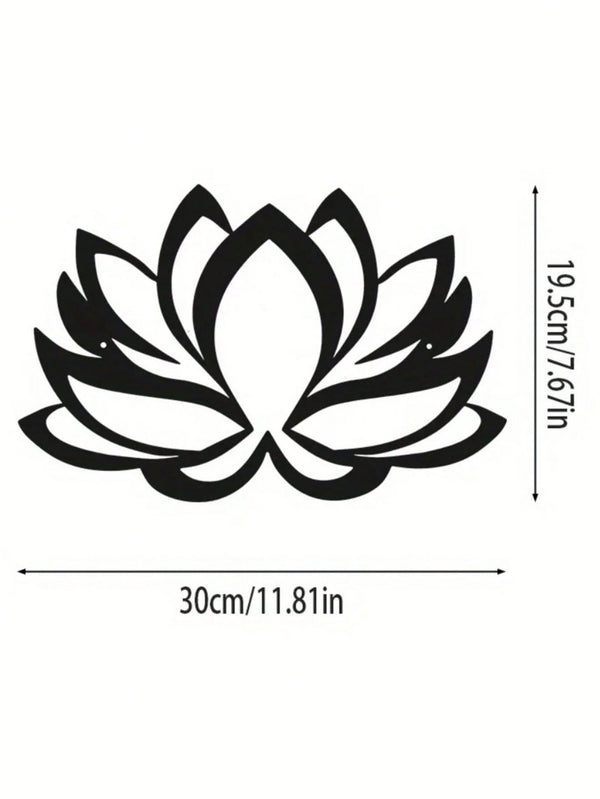 A mandala metal wall hanging, a fine black lotus mandala wall decoration, a women's artwork, suitable for homes, living rooms, courtyard or garden decorations, balconies, decorative sculptures, home decorations, room decorations