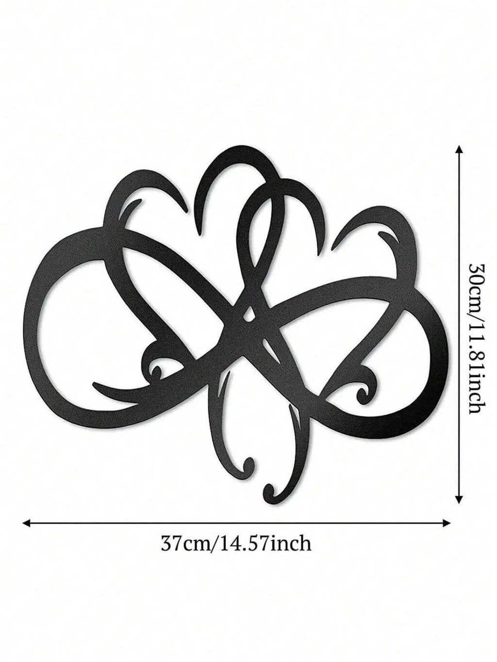 1PC Black Metal Love Heart Wall Decoration High Quality Wall Decorations For Couple Room Decoration Exquisite Valentine's Day Gift