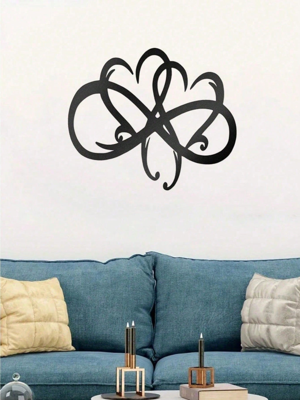1PC Black Metal Love Heart Wall Decoration High Quality Wall Decorations For Couple Room Decoration Exquisite Valentine's Day Gift