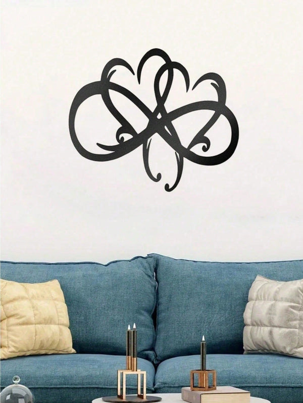 1PC Black Metal Love Heart Wall Decoration High Quality Wall Decorations For Couple Room Decoration Exquisite Valentine's Day Gift