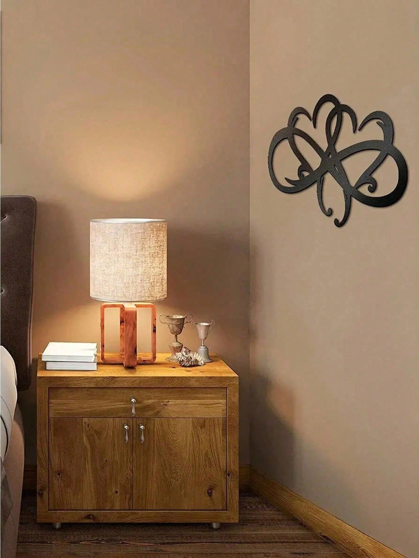 1PC Black Metal Love Heart Wall Decoration High Quality Wall Decorations For Couple Room Decoration Exquisite Valentine's Day Gift
