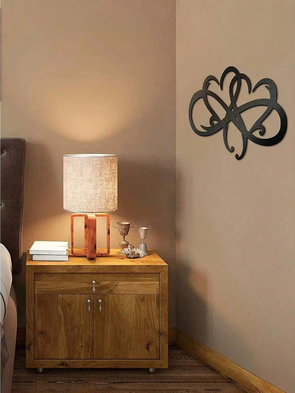 1PC Black Metal Love Heart Wall Decoration High Quality Wall Decorations For Couple Room Decoration Exquisite Valentine's Day Gift