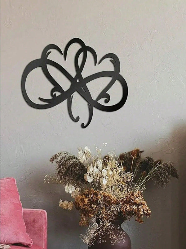 1PC Black Metal Love Heart Wall Decoration High Quality Wall Decorations For Couple Room Decoration Exquisite Valentine's Day Gift