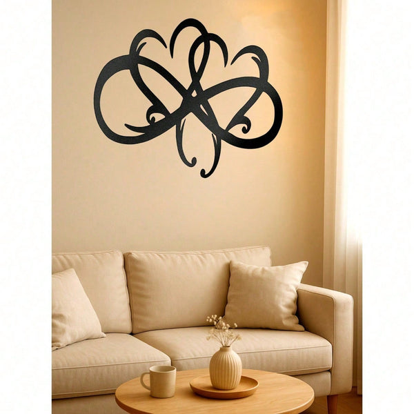 1PC Black Metal Love Heart Wall Decoration High Quality Wall Decorations For Couple Room Decoration Exquisite Valentine's Day Gift