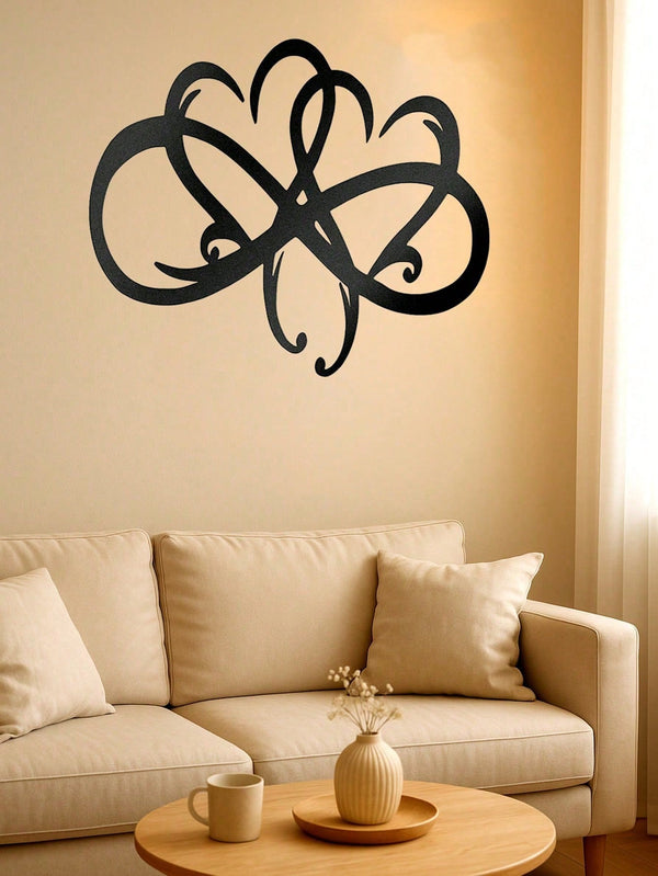 1PC Black Metal Love Heart Wall Decoration High Quality Wall Decorations For Couple Room Decoration Exquisite Valentine's Day Gift