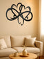 1PC Black Metal Love Heart Wall Decoration High Quality Wall Decorations For Couple Room Decoration Exquisite Valentine's Day Gift
