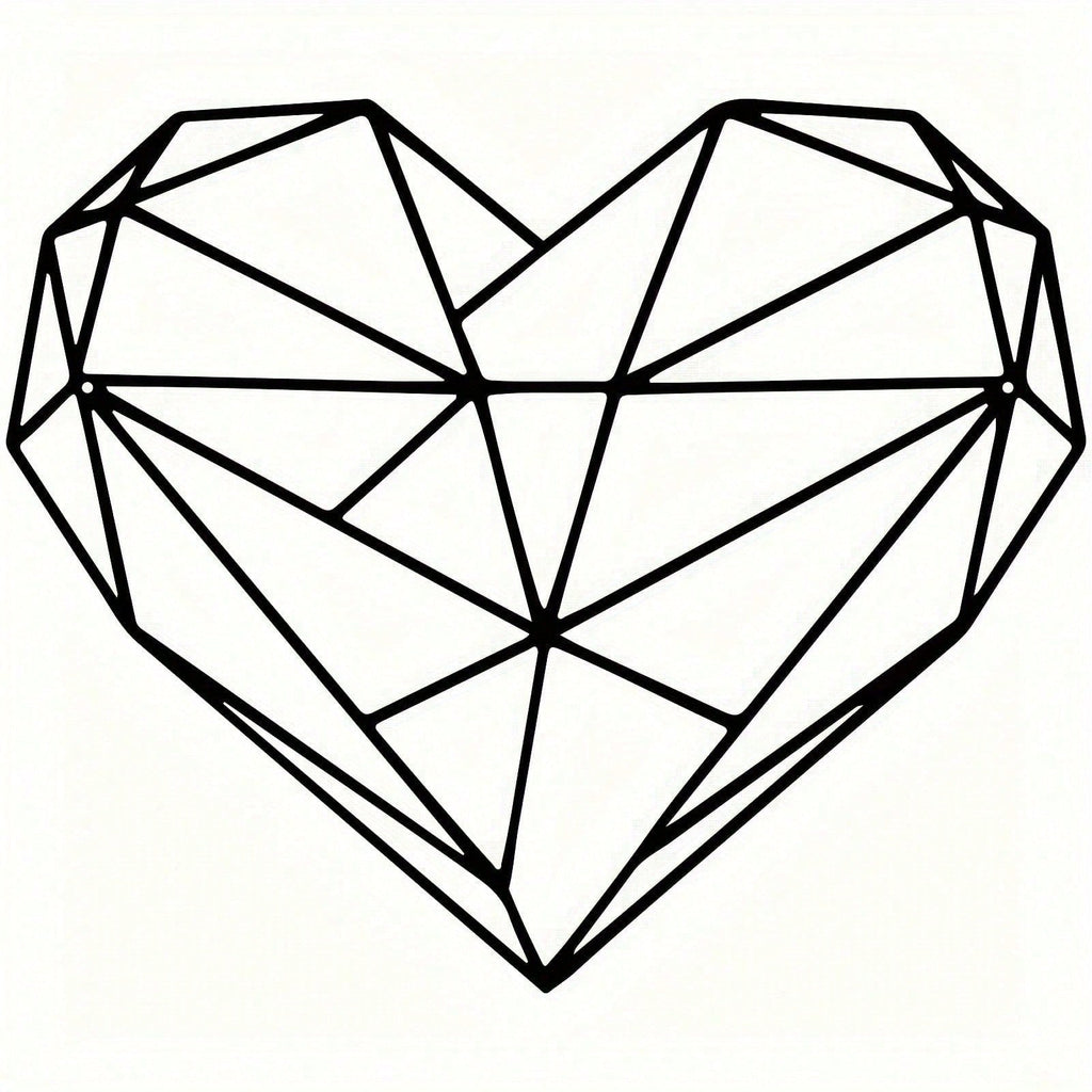 1 piece of heart-shaped wall decoration, featuring simple and minimalist metal wall art, suitable for home decor in bedrooms, living rooms, kitchens, and bathrooms, as a modern wall decoration