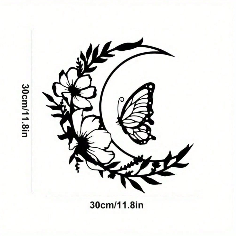1 piece of moonlight flower metal wall decoration - elegant steel decoration, suitable for living room/bedroom | premium home gifts, suitable for modern home decoration, home decoration