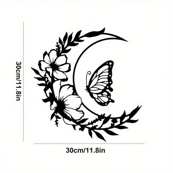 1 piece of moonlight flower metal wall decoration - elegant steel decoration, suitable for living room/bedroom | premium home gifts, suitable for modern home decoration, home decoration
