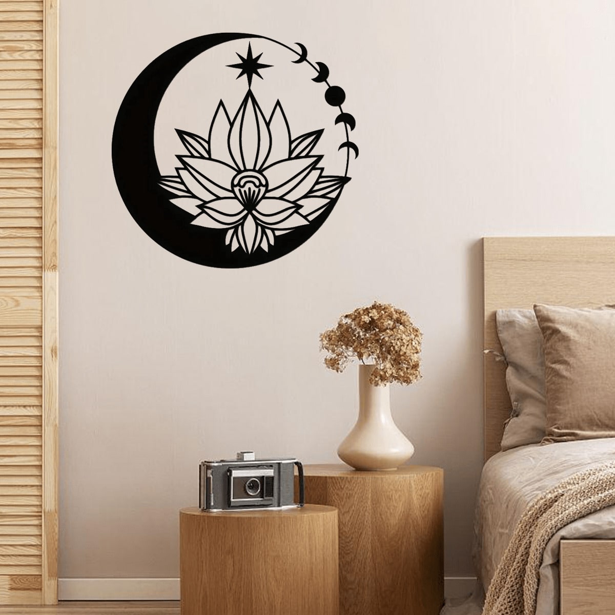 1 Piece Exquisite And Gorgeous, Full Of Festive Atmosphere Metal Metal Lotus Art Wall Decor, Stylish And Modern Lotus Gold Round Petals Delicate, Fine Texture Decorate The Living Room Wall, Add Festive Atmosphere Metal Lotus Art Wall Decor Ramadan Festiva