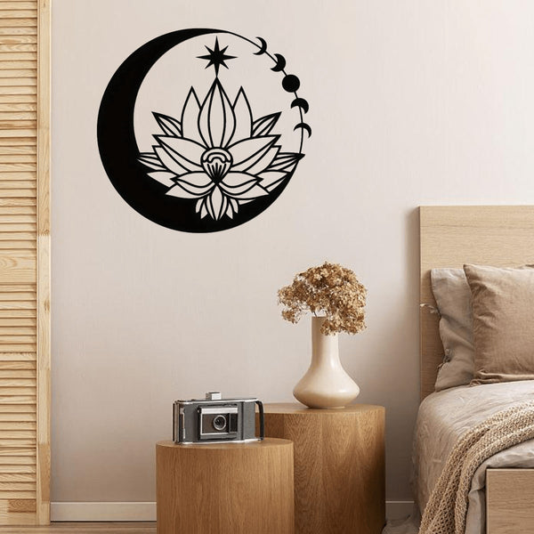 1 Piece Exquisite And Gorgeous, Full Of Festive Atmosphere Metal Metal Lotus Art Wall Decor, Stylish And Modern Lotus Gold Round Petals Delicate, Fine Texture Decorate The Living Room Wall, Add Festive Atmosphere Metal Lotus Art Wall Decor Ramadan Festiva