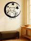 1 unique and fun cute metal bear moon metal logo fashion warm bear and turtle sitting on the moon moon shape bear and turtle wall artwork suitable for interior decoration wall decoration