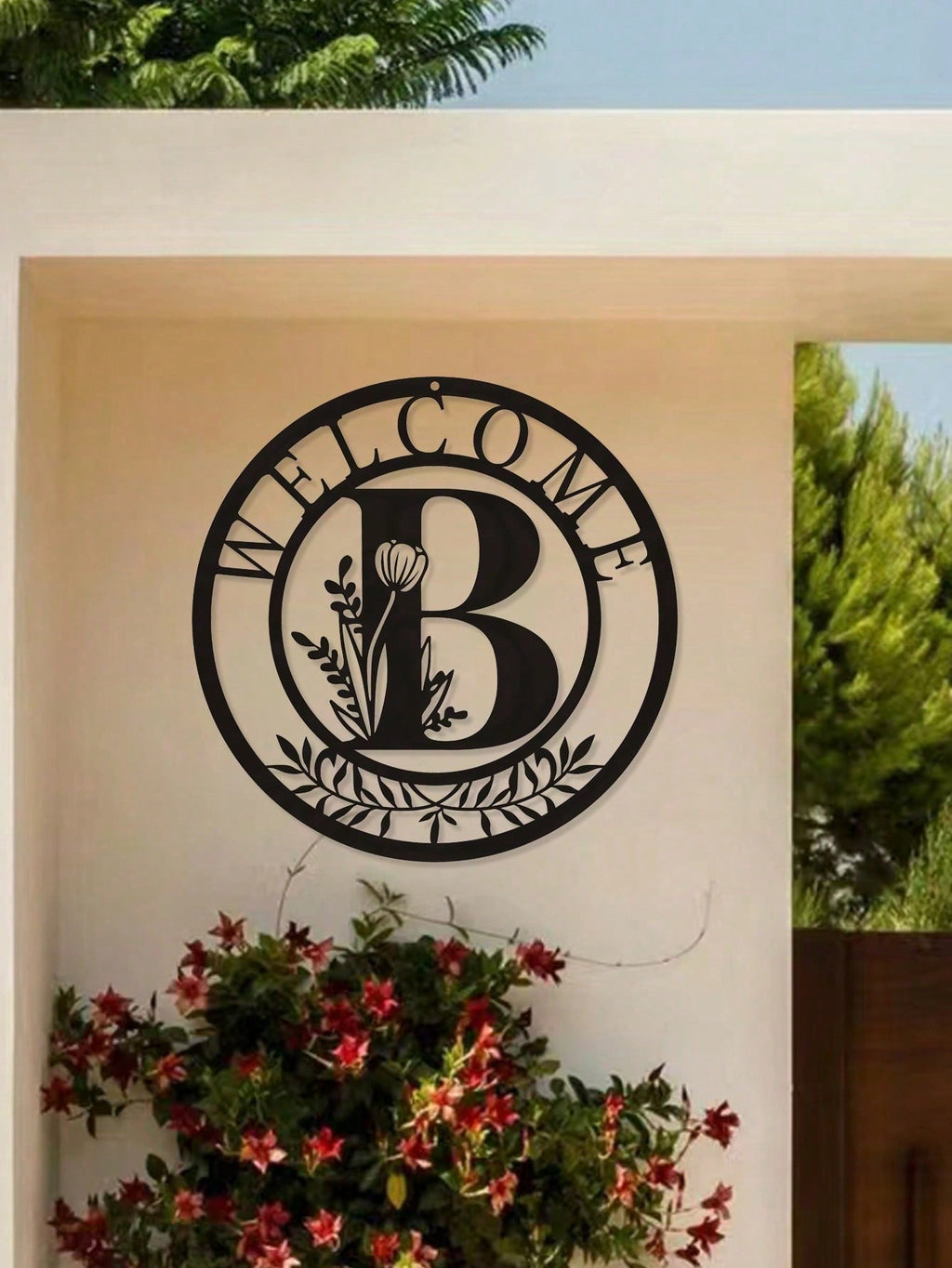 1 piece of metal sign decoration, classic letter design metal wall hanging artwork, wall hanging decoration, creative hollow silhouette art, interior home decoration, garden wall art, metal crafts, holiday gifts, home decoration