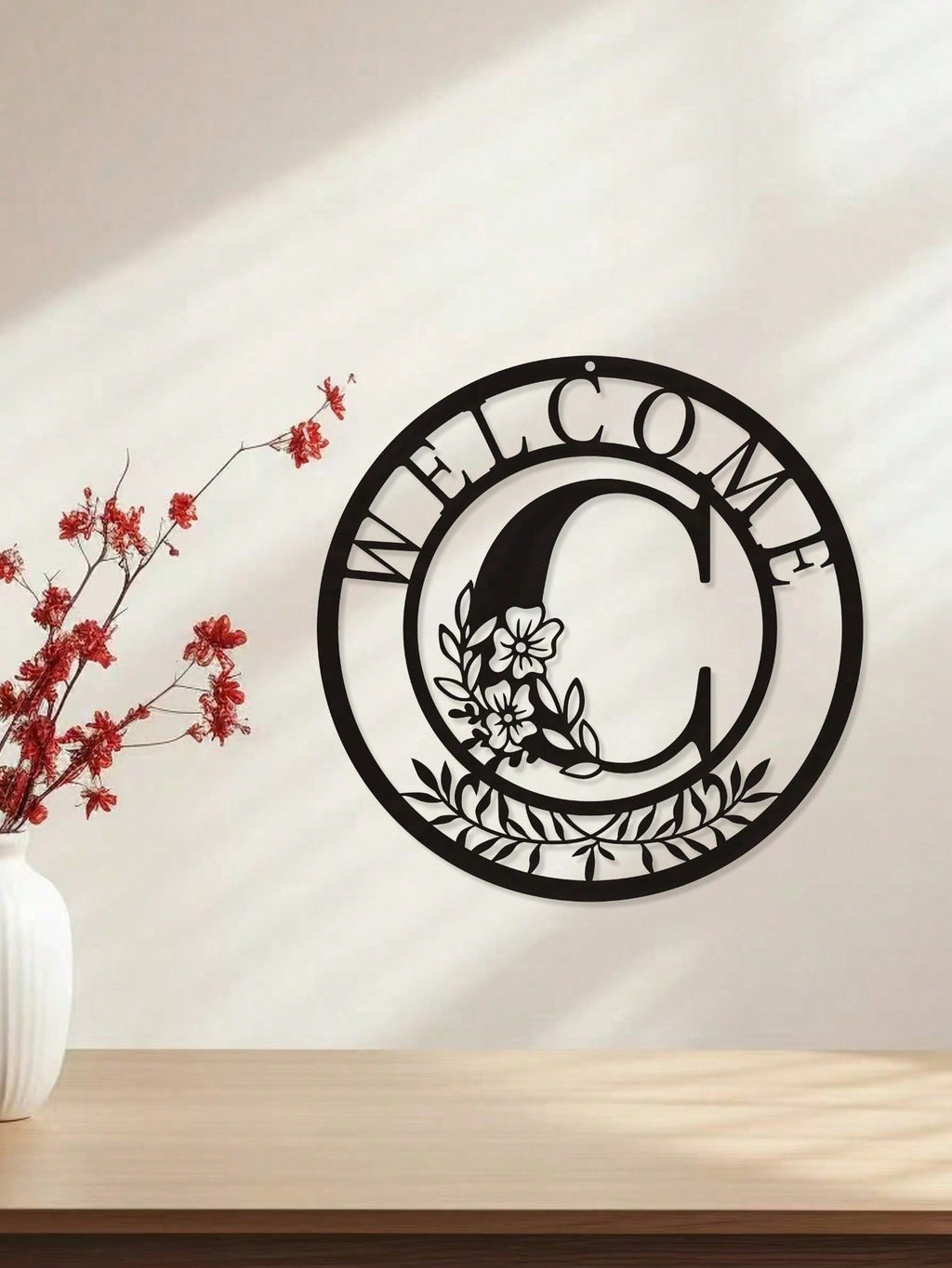 1 piece of metal sign decoration, classic letter design metal wall hanging artwork, wall hanging decoration, creative hollow silhouette art, interior home decoration, garden wall art, metal crafts, holiday gifts, home decoration