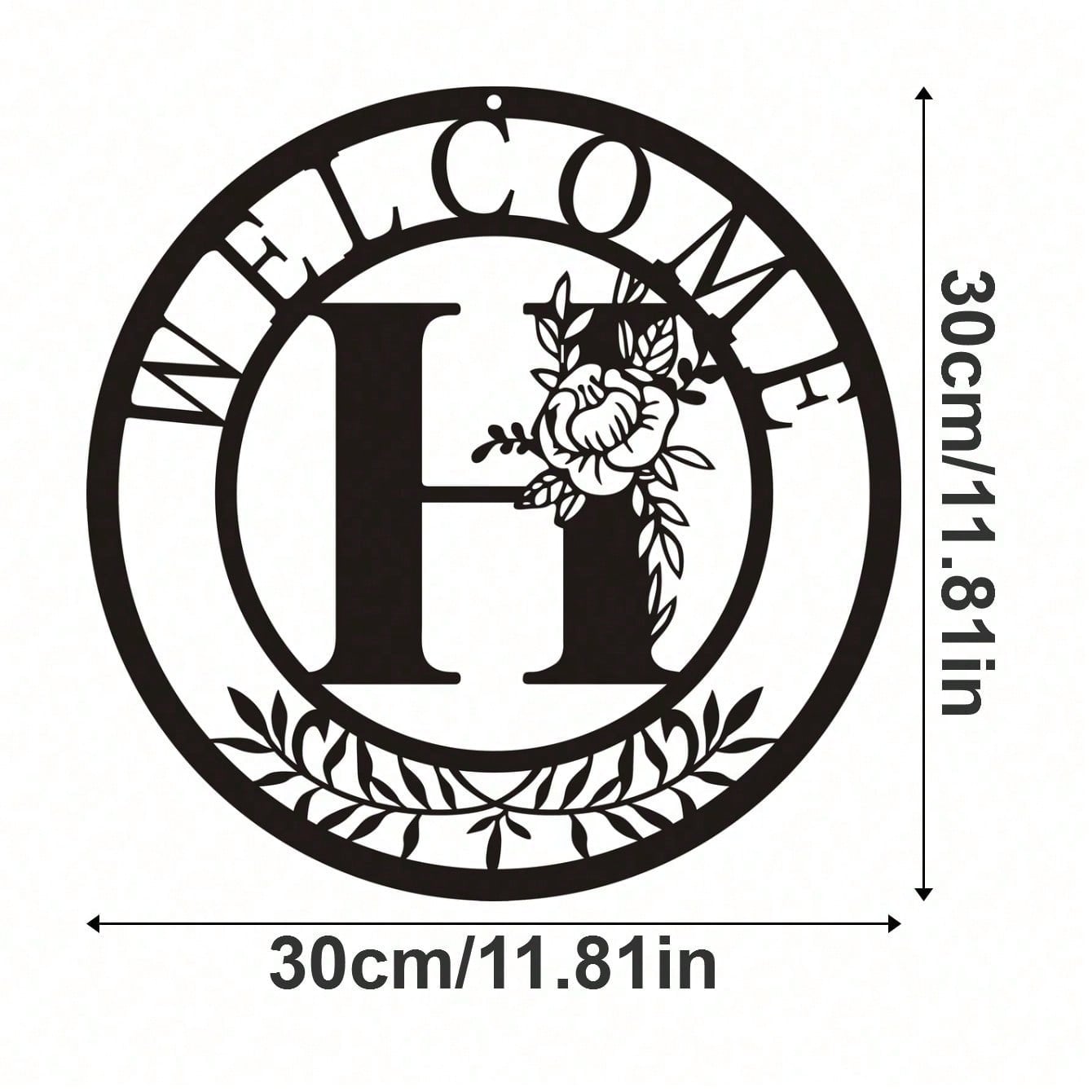 1 piece of metal sign decoration, classic letter design metal wall hanging artwork, wall hanging decoration, creative hollow silhouette art, interior home decoration, garden wall art, metal crafts, holiday gifts, home decoration