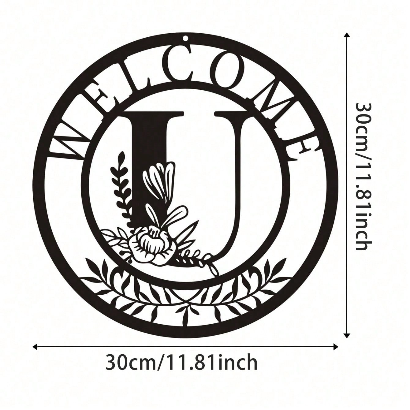 1 piece of metal sign decoration, classic letter design metal wall hanging artwork, wall hanging decoration, creative hollow silhouette art, interior home decoration, garden wall art, metal crafts, holiday gifts, home decoration
