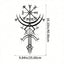Viking Runes Metal Wall Art - Norse Medieval & Gothic Home Decor - Viking Symbols Wall Hanging For Living Room, Bedroom, Office & Man Cave - Perfect Gift For Men & Women, Halloween & Goth Aesthetic - Runic Pagan Nordic Wall Decor