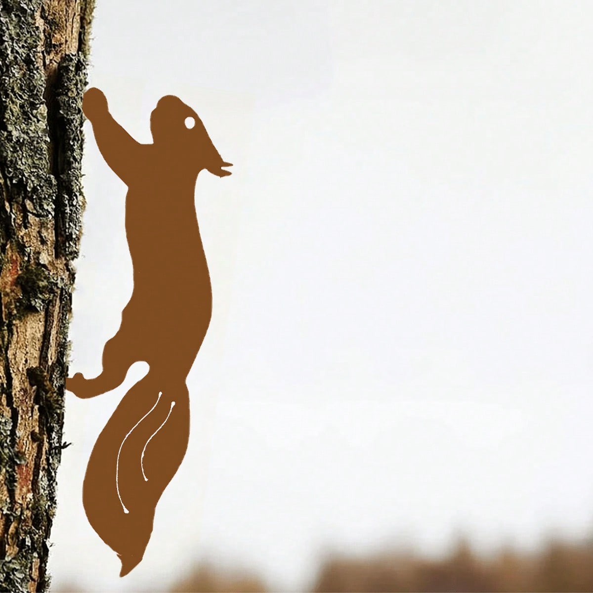 Vintage metal squirrel silhouette rod - decorative iron twigs, suitable for gardens, courtyards, and outdoor fences. Suitable for gardens, courtyards, garden decoration, and holiday decorations, using century-old lacquer craftsmanship Secondary image