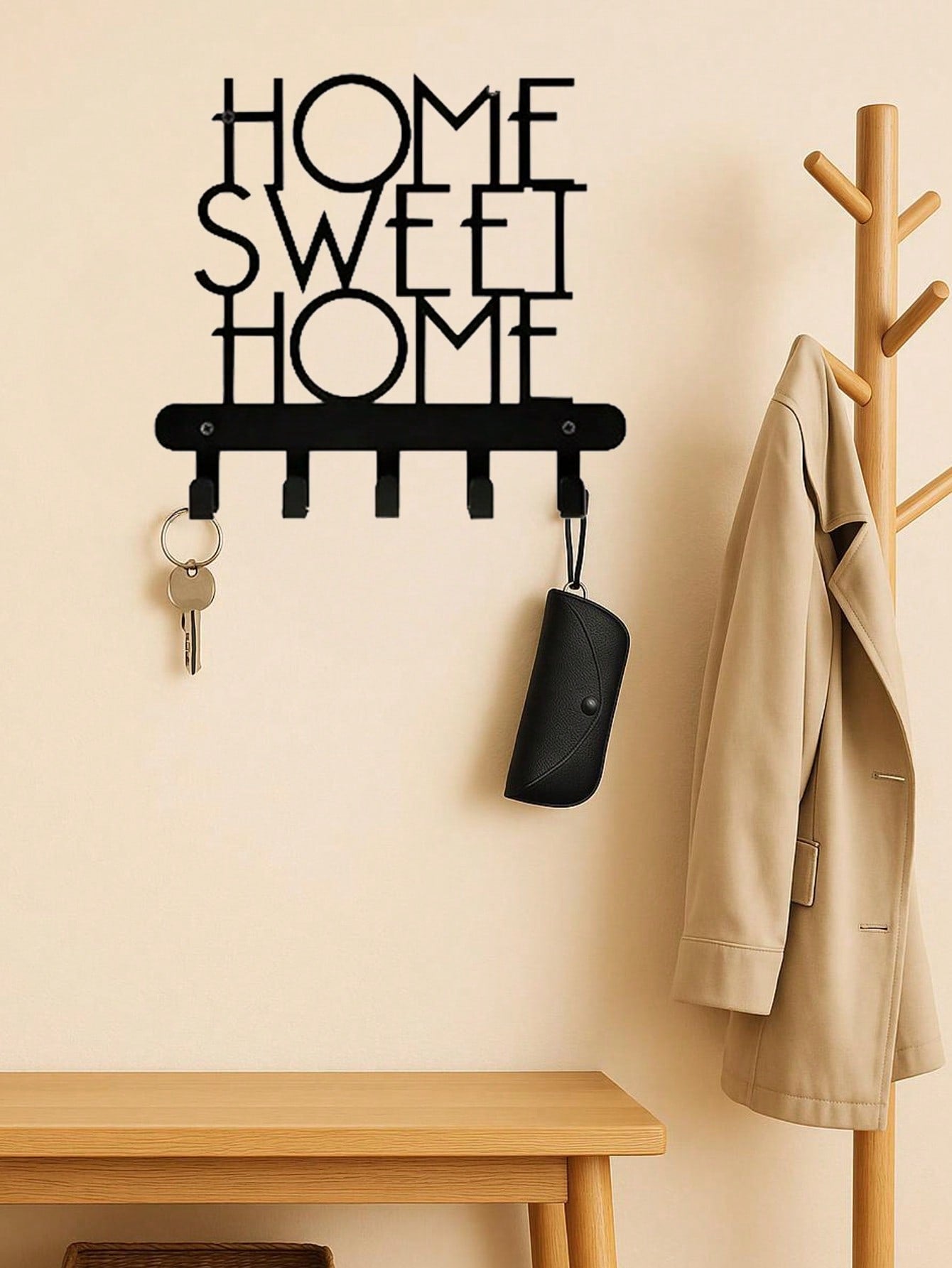 1 PC Rustic Black Metal Mug Hooks: Thoughtful Family Presents, Indoor Home Decor Staples For Cozy Living Rooms And Bedrooms, Charming Hanging Accents.