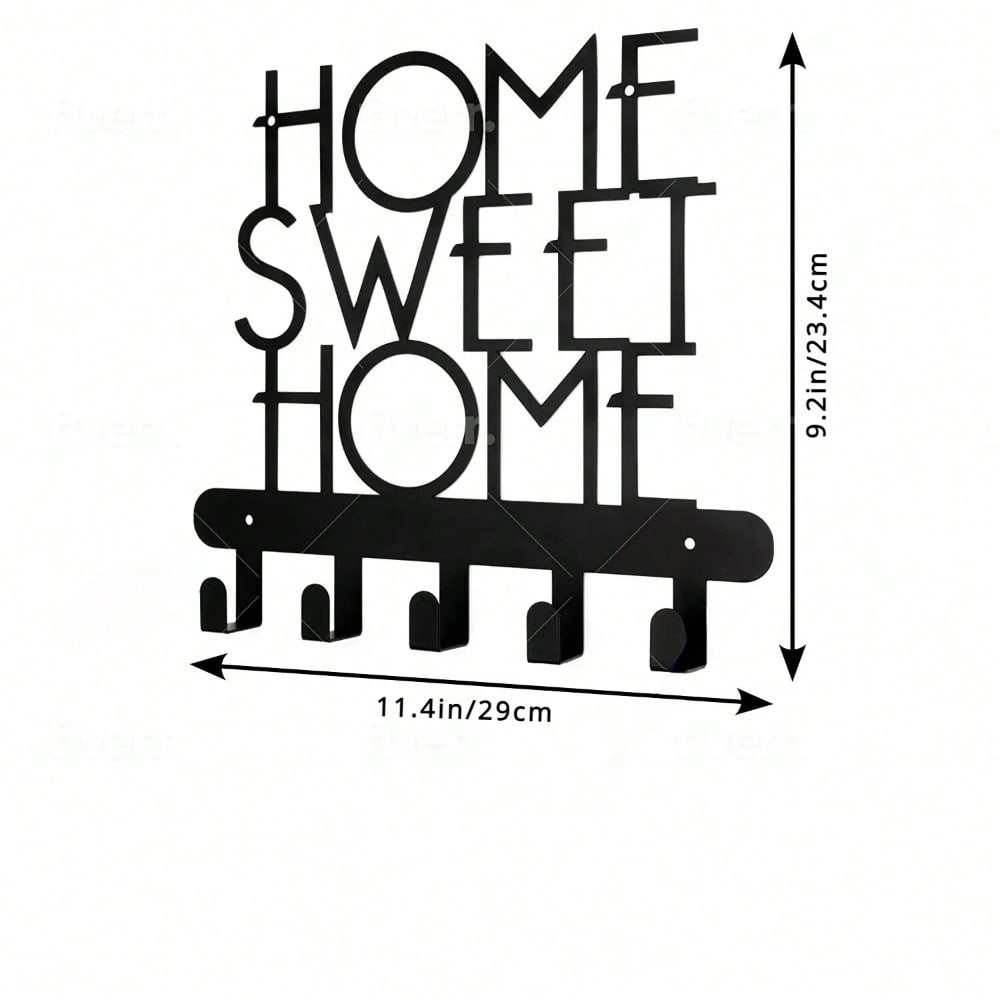 1 PC Rustic Black Metal Mug Hooks: Thoughtful Family Presents, Indoor Home Decor Staples For Cozy Living Rooms And Bedrooms, Charming Hanging Accents.