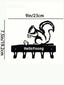 1pc Squirrel/Cat Metal Key Holder Wall Hook, Artistic Decorative Accessory, Wall Mounted Key Chain Hanger