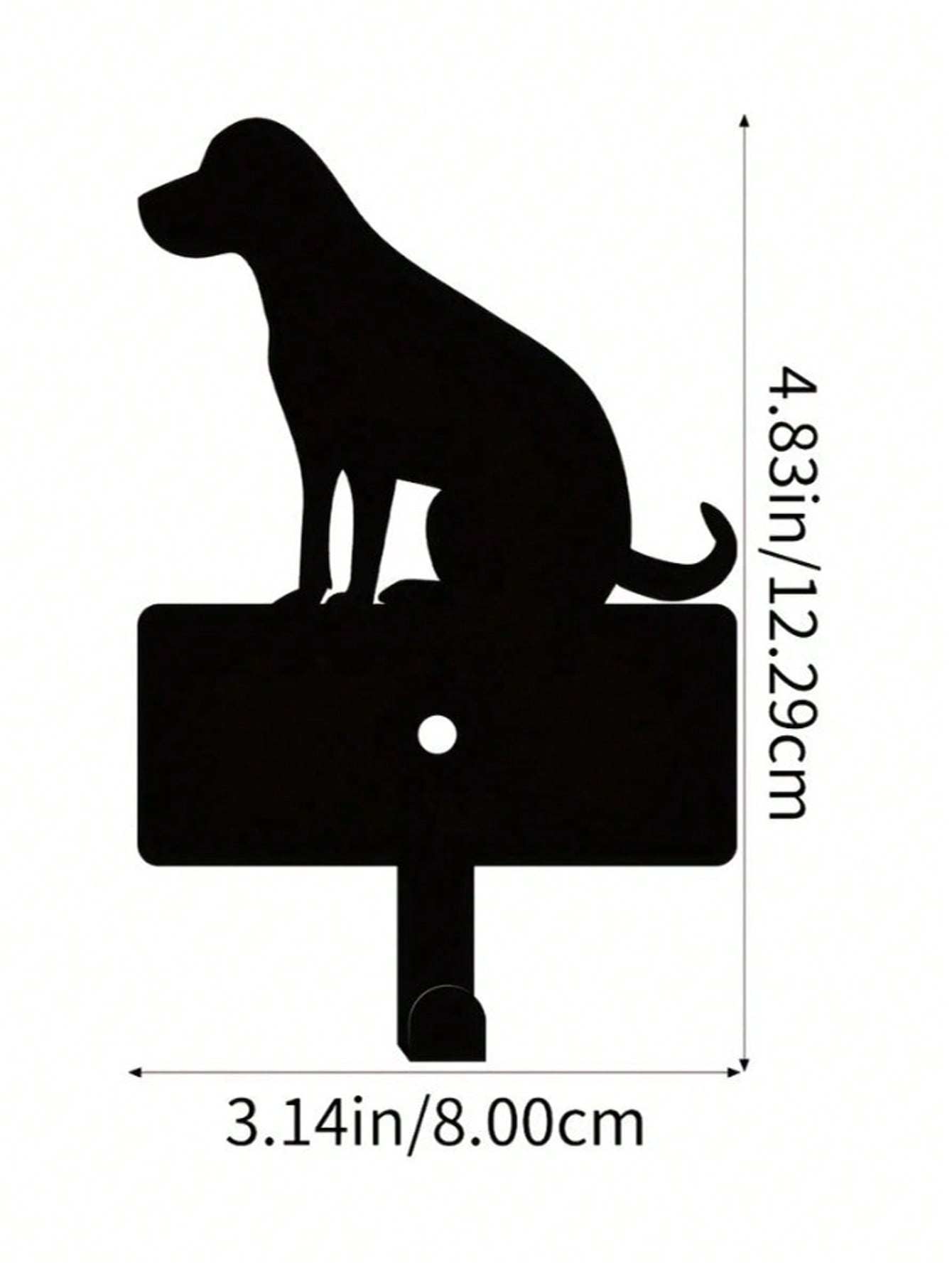 1pc Elegant Dog-Themed Personalized Gift - Black Shelf, A Highlight Of Your Living And Sleeping Area For Comfort At Home, Perfectly Matched With Plush Pet Figurine.