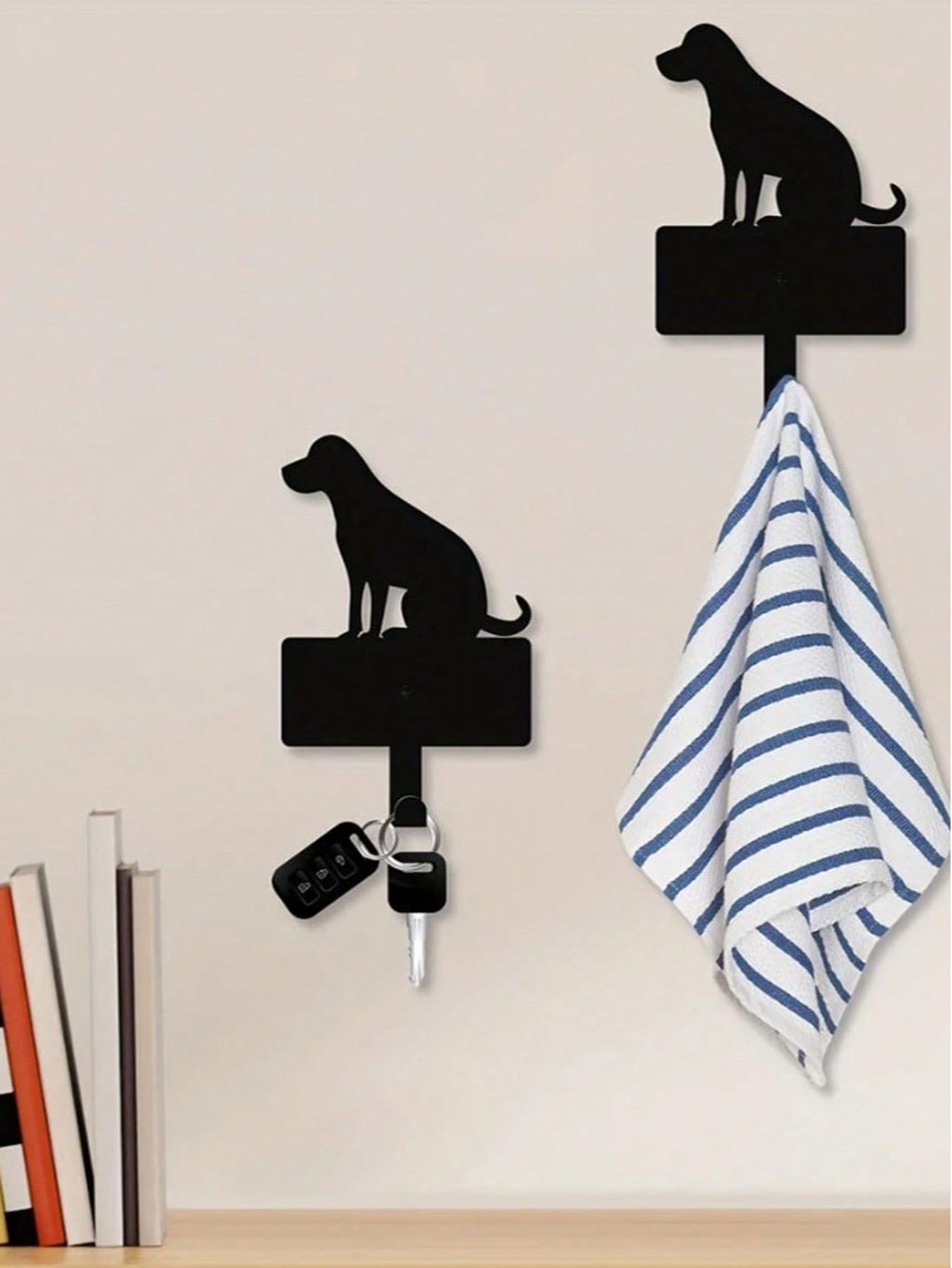 1pc Elegant Dog-Themed Personalized Gift - Black Shelf, A Highlight Of Your Living And Sleeping Area For Comfort At Home, Perfectly Matched With Plush Pet Figurine.