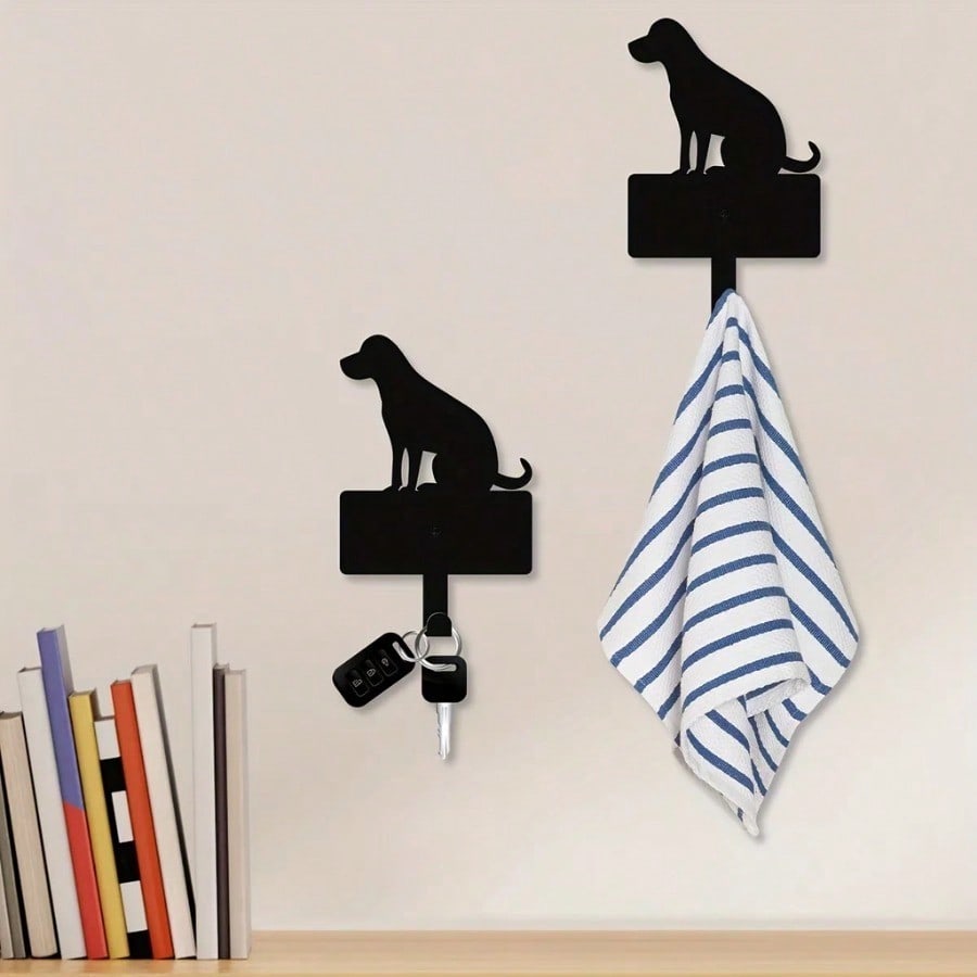 1pc Elegant Dog-Themed Personalized Gift - Black Shelf, A Highlight Of Your Living And Sleeping Area For Comfort At Home, Perfectly Matched With Plush Pet Figurine.