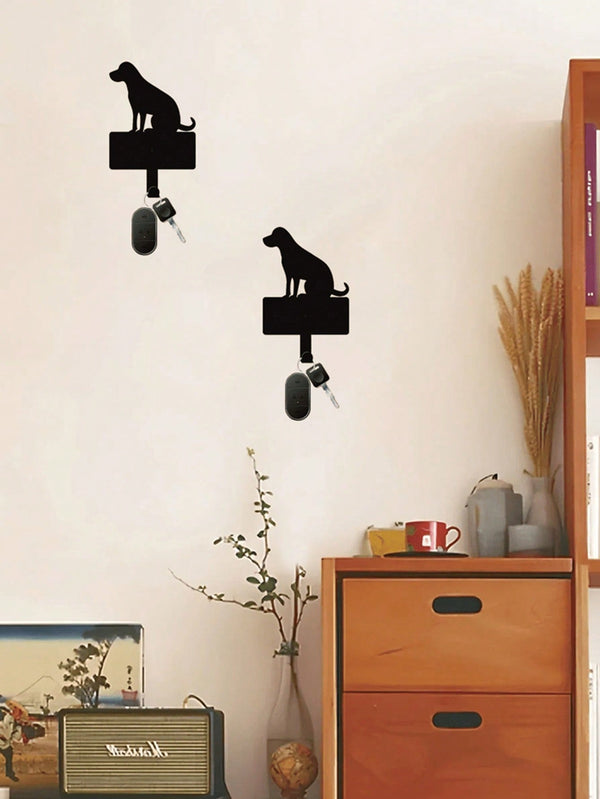 1pc Elegant Dog-Themed Personalized Gift - Black Shelf, A Highlight Of Your Living And Sleeping Area For Comfort At Home, Perfectly Matched With Plush Pet Figurine.