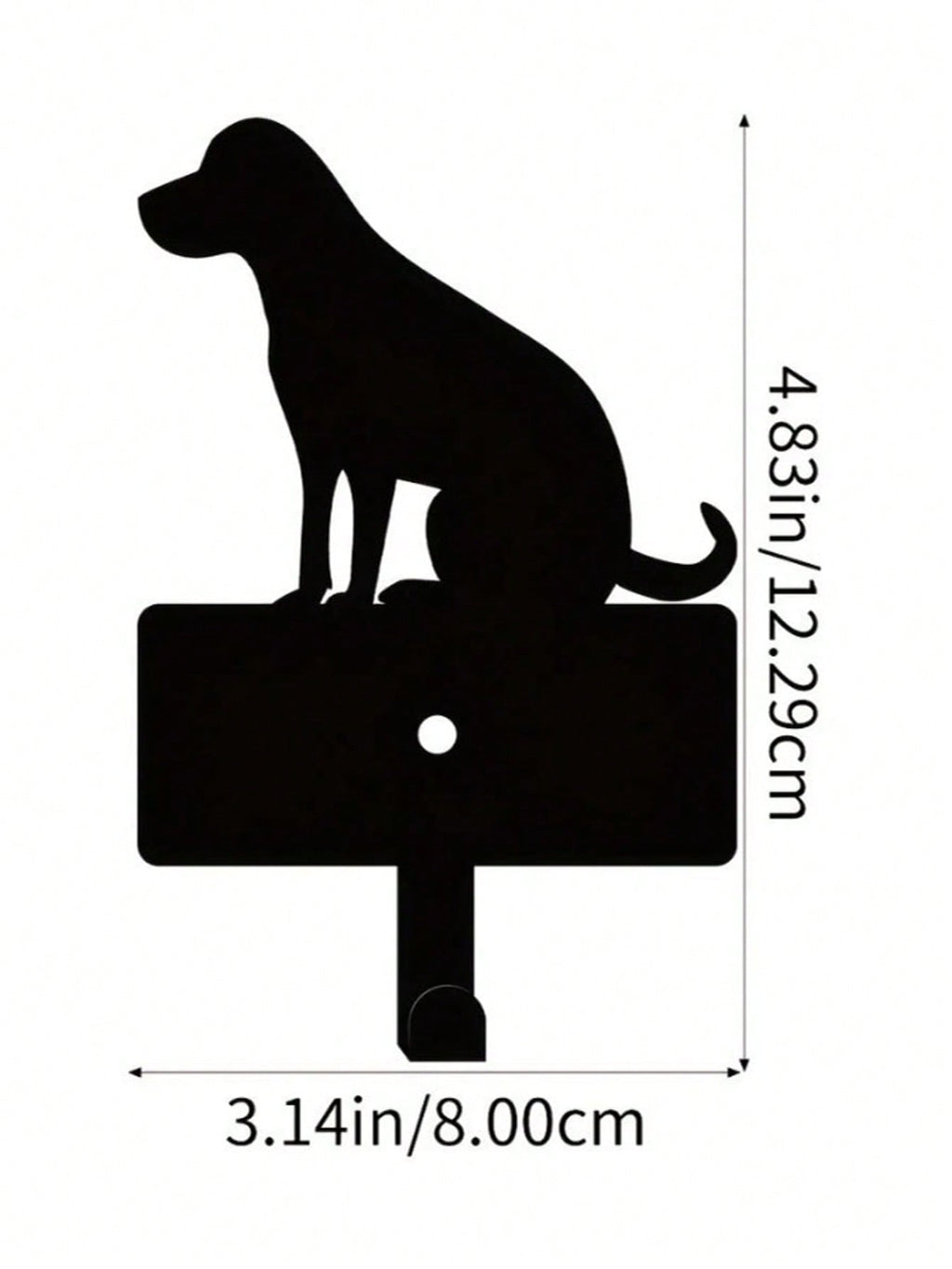 1pc Elegant Dog-Themed Personalized Gift - Black Shelf, A Highlight Of Your Living And Sleeping Area For Comfort At Home, Perfectly Matched With Plush Pet Figurine.