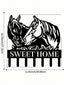 1pc Black Metal Horse-Shaped Home Decor Wall Hook/Mug Hanger, Exquisite Personalized Gift, Suitable For Kitchen, Bedroom, Bathroom, Living Room, Office