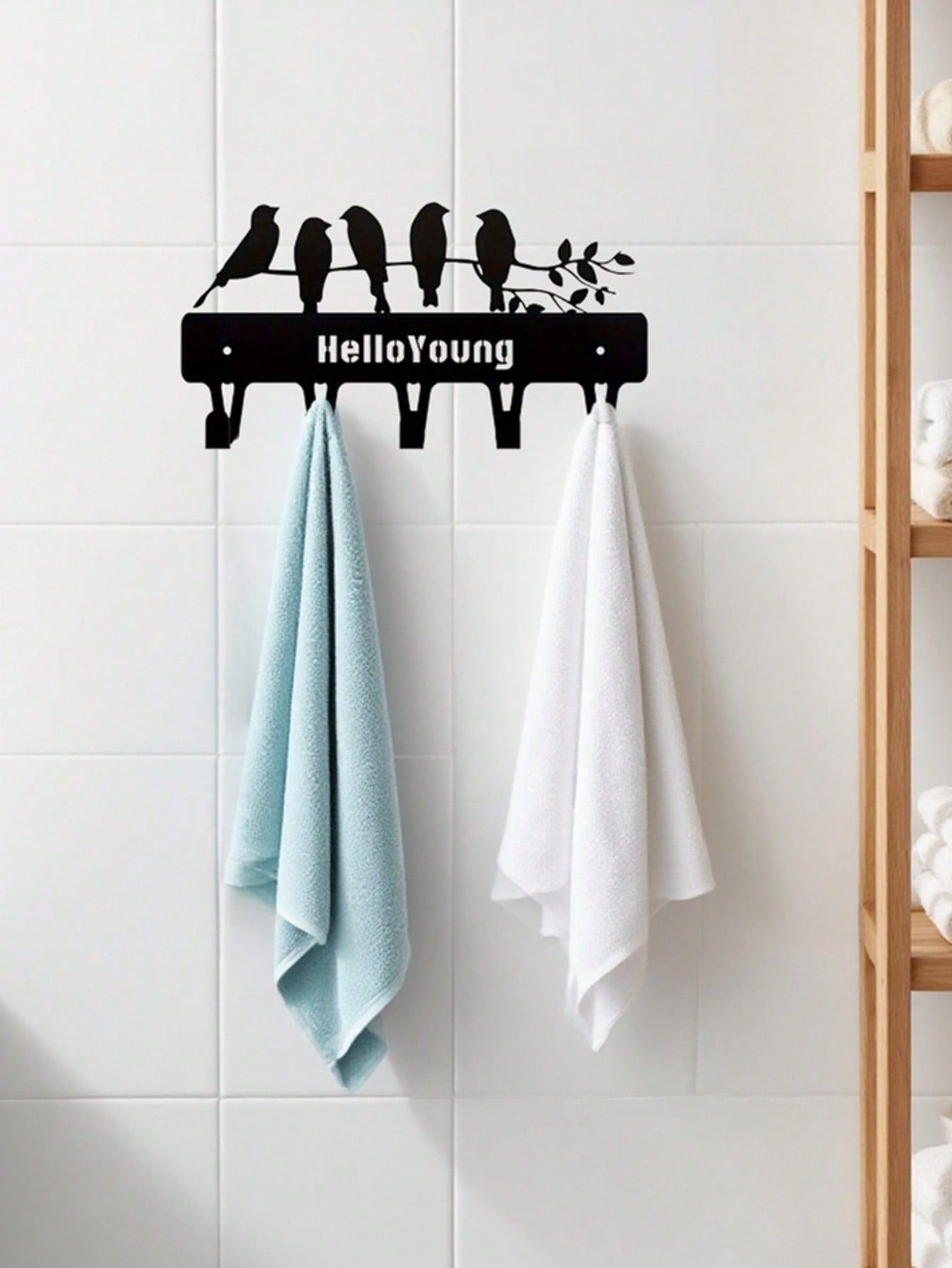 1pc Adorable Animal-Shaped Key Holder - Decorative Wall Hook For Keys, Chic Home Accessory With Wall Mount, Cute & Functional. Suitable For Home Keys, Small Accessories, Wall Mounted Storage Rack, Wall Decoration, Suitable For Home And Holiday Decoration, Main image