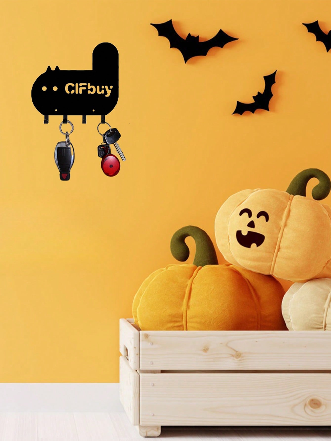 1 PC High Quality Home Decor Black Metal Hooks, Personalized Gifts Indoor Living Room Bedroom Available Home Decor Must Have.Suitable For Home Keys, Small Accessories, Wall Mounted Storage Rack, Wall Decoration, Suitable For Home And Holiday Decoration, S Secondary image