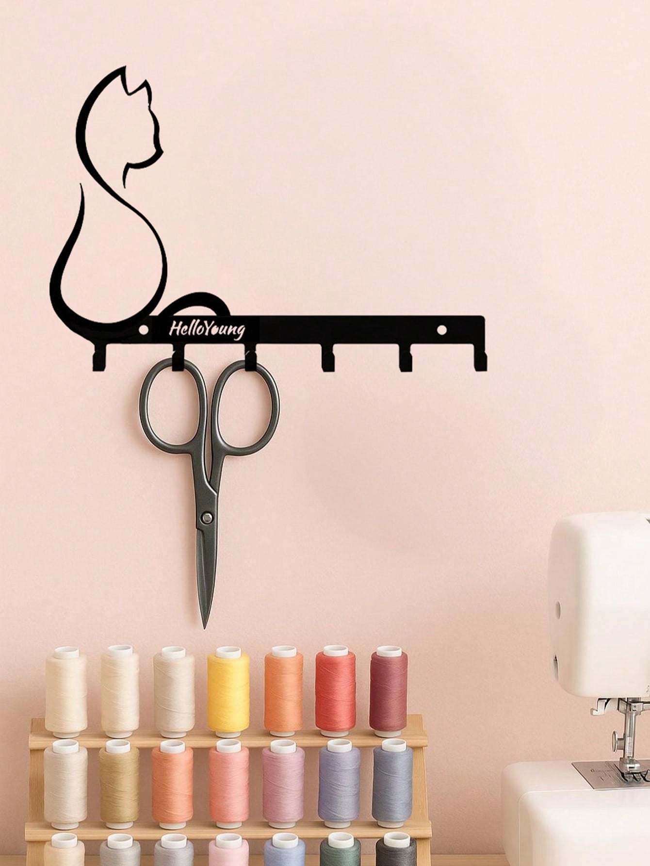 1pc Metal Art Cat/Metal Paw Pet Cat Dog Clothes Hanger, Key Belt Wall Mount Storage Rack Towel Rack, Suitable For Living Room Bedroom Wall Hooks
