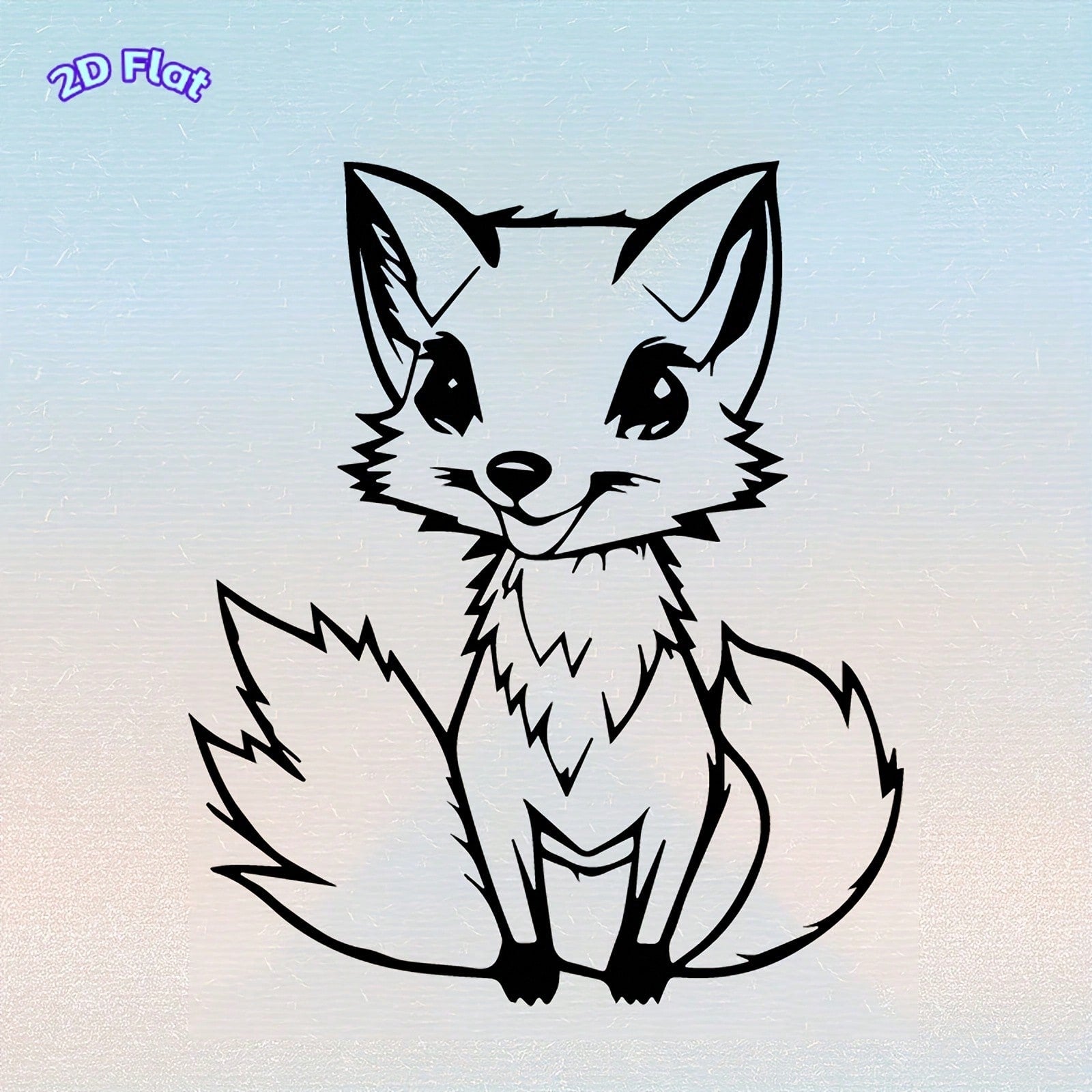 1pc Fox Metal Wall Hanging Art Piece - Adorable Fox Design, Weather-Resistant Iron Sculpture Suitable For Bedroom And Garden Fence, Ideal Gift. Applicable For Indoor Decor, Wall Decor, Home Decor, Bathroom Decor, Coffee Bar Essential, Wall Art, Wedding Main image