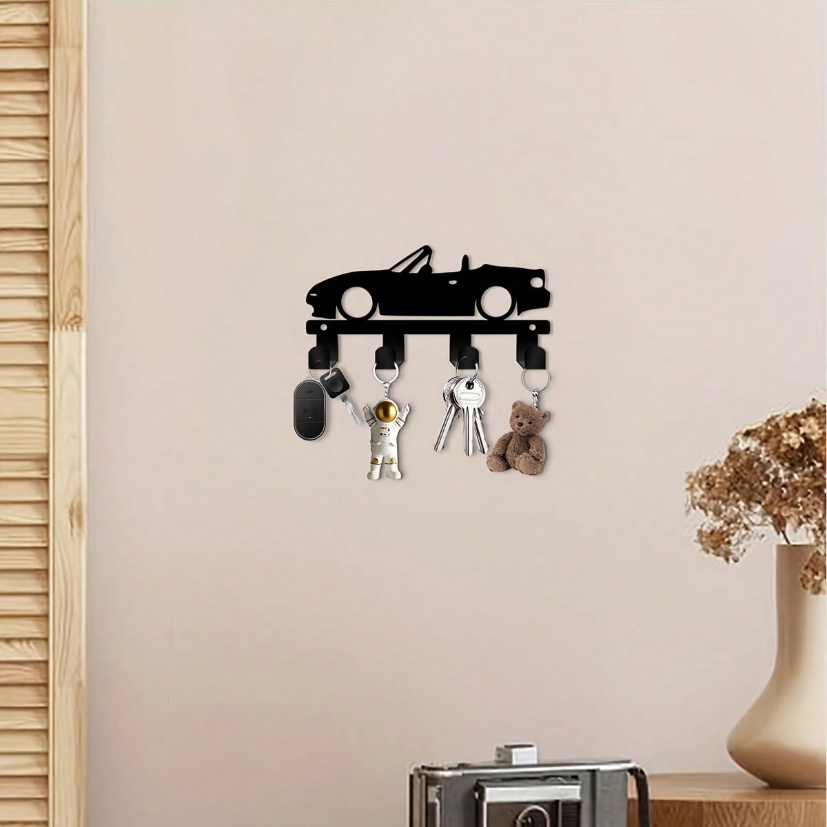 5.90 Inch Vintage Metal Car Key Hook, Suitable For Hanging Keys, Ribbons, Decorative For Office, Kitchen, Bathroom, Outdoor Porch And Restroom Wall Secondary image