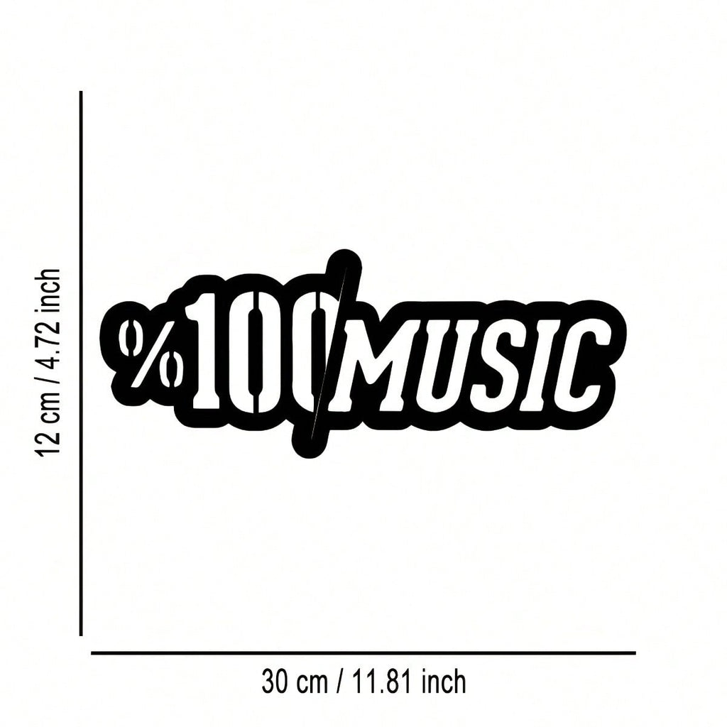 A carefully crafted "music" sculpture metal wall ornament, elegantly designed with decorative logos, perfect as a gift for music lovers. Suitable for interior decoration and wall decoration